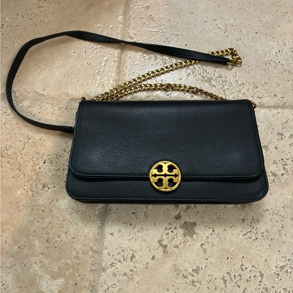 Tory Burch Black Leather Crossbody Bag